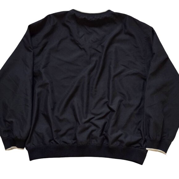 Wedge Golf Windbreaker XL Black/Khaki Pullover Jacket Golfing Outdoor Sporting - Picture 2 of 7